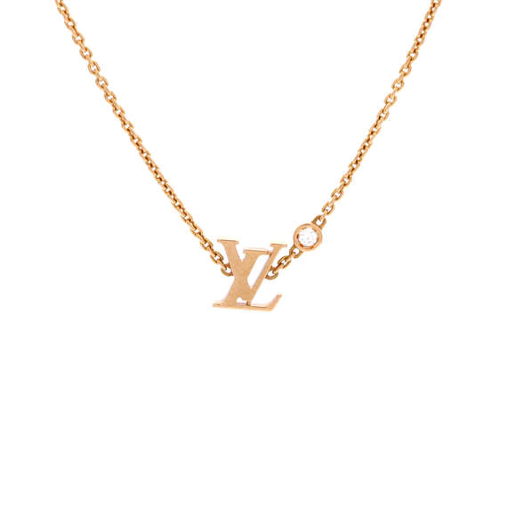 Louis Vuitton Idylle Blossom LV Pendant Necklace 18K Yellow Gold with Diamond - Picture 1 of 4